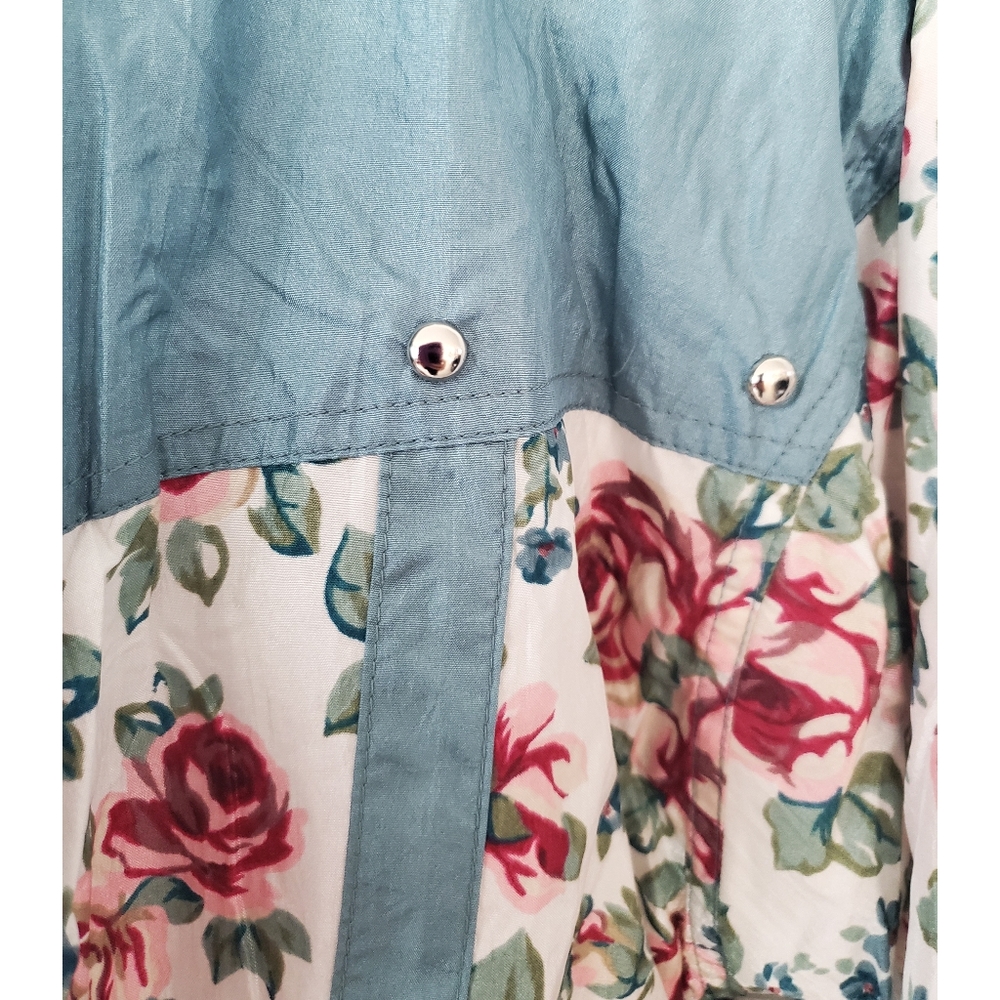 Vintage Westbound Petites Floral Windbreaker Large - Picture 9 of 10